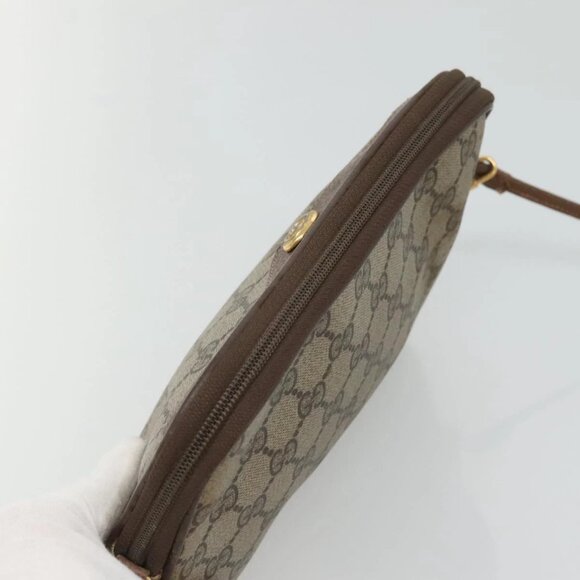 GUCCI GG Supreme Shoulder Bag PVC Beige Brown gold 97 02 068 Auth ep7562 - Picture 7 of 16